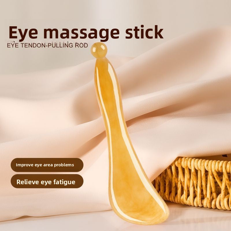 Natural Resin 2-Piece Facial Drainage Set (Gua Sha + Acupressure Stick)