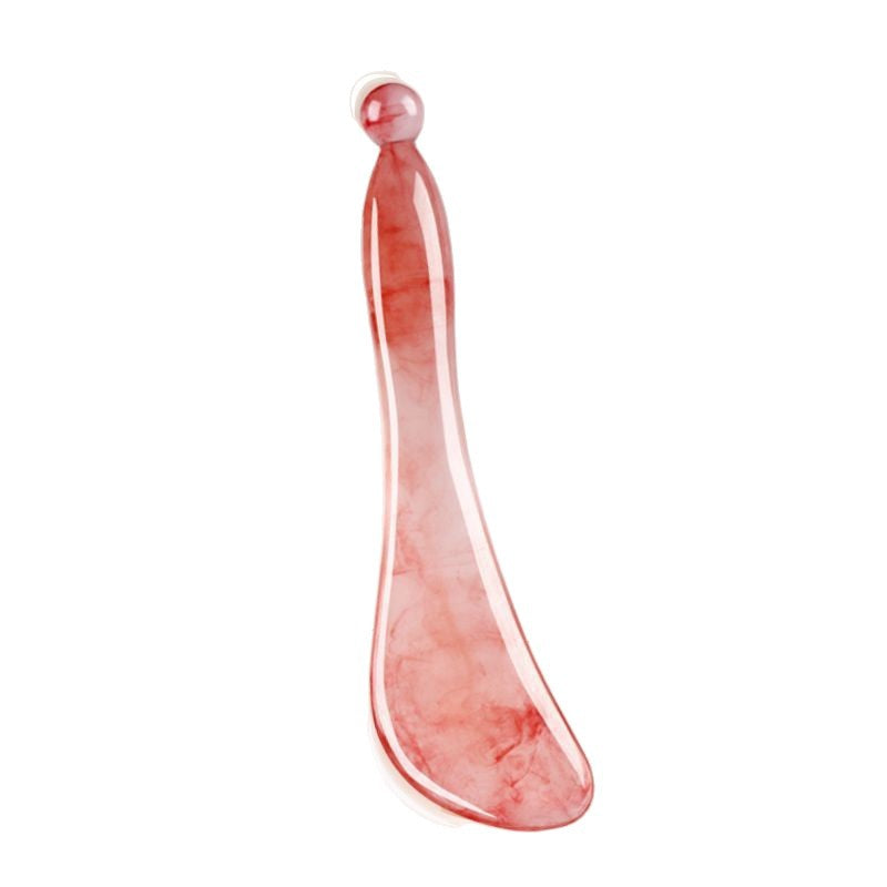 Natural Resin 2-Piece Facial Drainage Set (Gua Sha + Acupressure Stick)