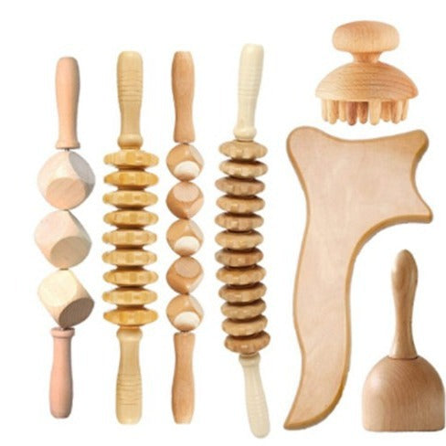 Madeteropia: Handcrafted Wooden Gua Sha & Massage Set