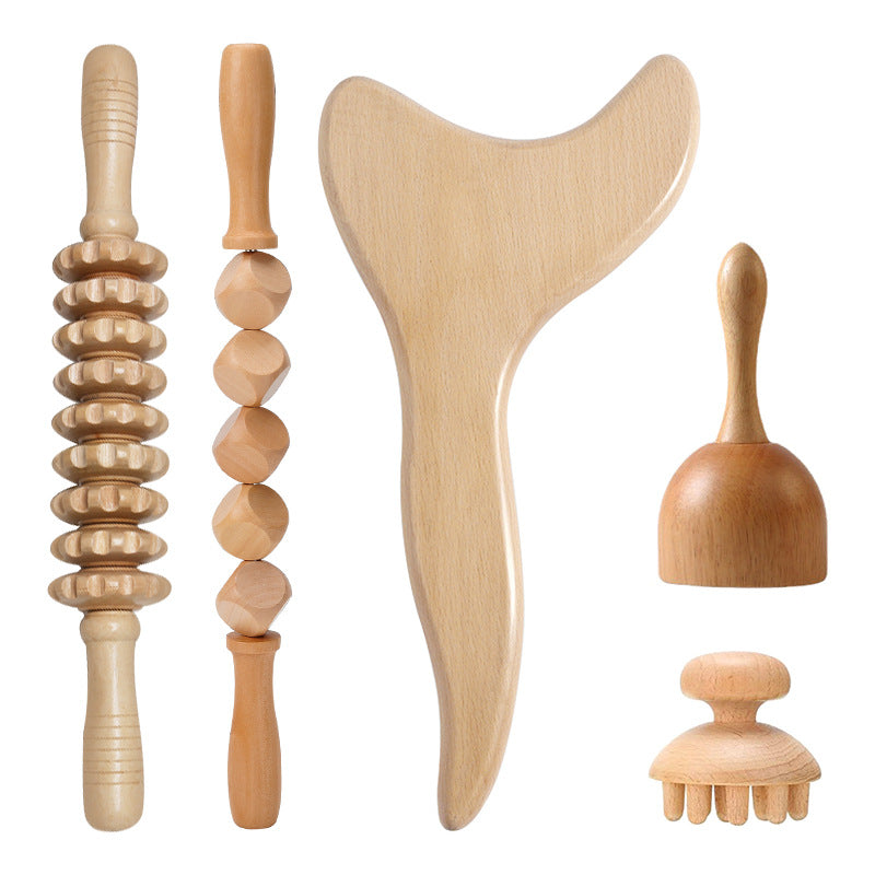 Madeteropia: Handcrafted Wooden Gua Sha & Massage Set