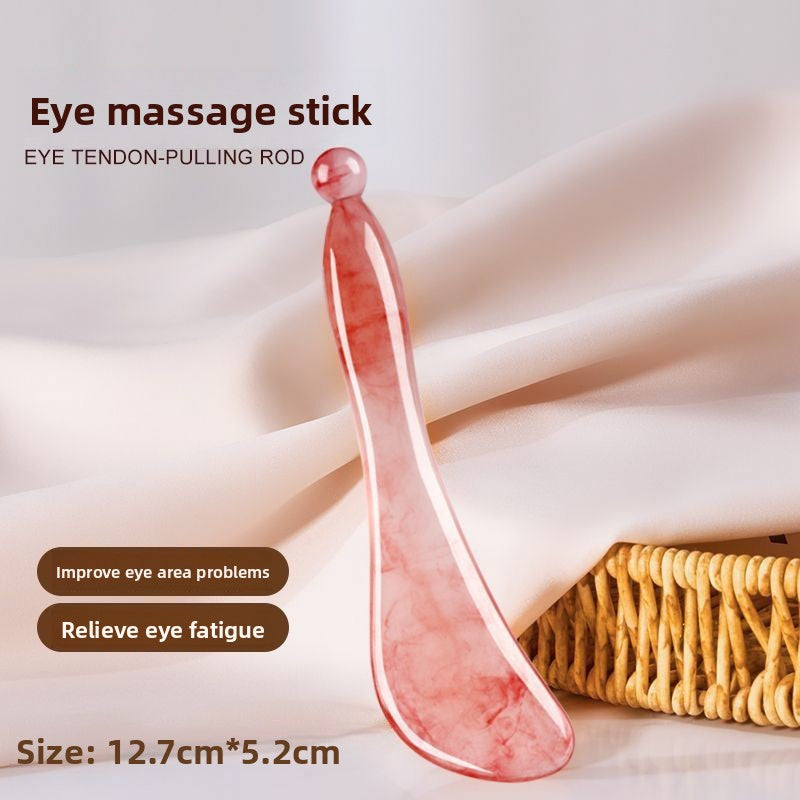 Natural Resin 2-Piece Facial Drainage Set (Gua Sha + Acupressure Stick)