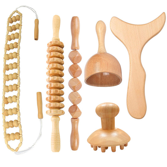 Madeteropia: Handcrafted Wooden Gua Sha & Massage Set