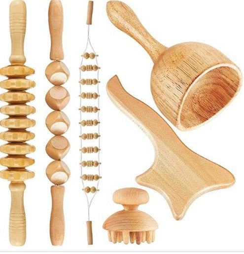 Madeteropia: Handcrafted Wooden Gua Sha & Massage Set