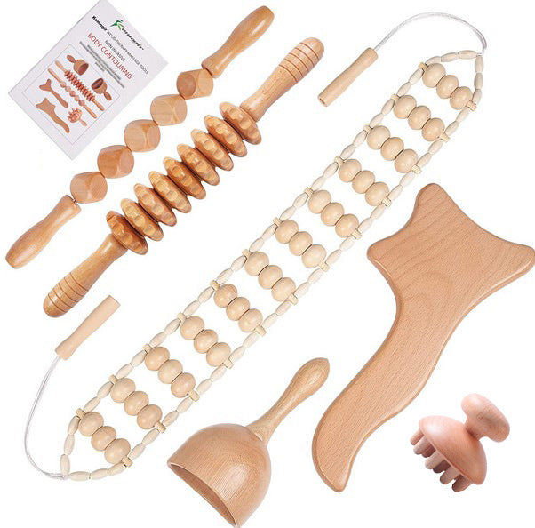 Madeteropia: Handcrafted Wooden Gua Sha & Massage Set