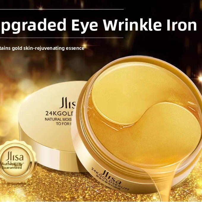 24K Gold Sea Kelp Sculpting Eye Patches • Lift & De-Puff