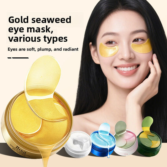24K Gold Sea Kelp Sculpting Eye Patches • Lift & De-Puff