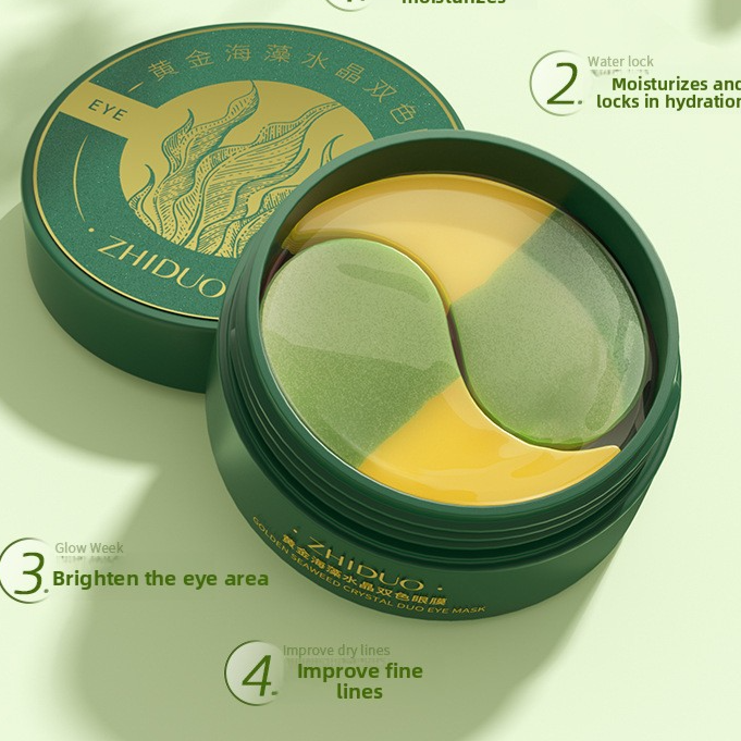 24K Gold Sea Kelp Sculpting Eye Patches • Lift & De-Puff