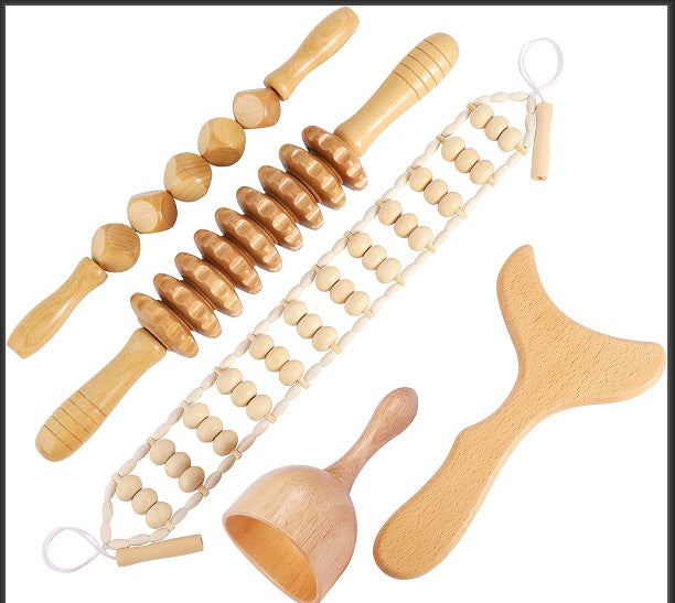 Madeteropia: Handcrafted Wooden Gua Sha & Massage Set